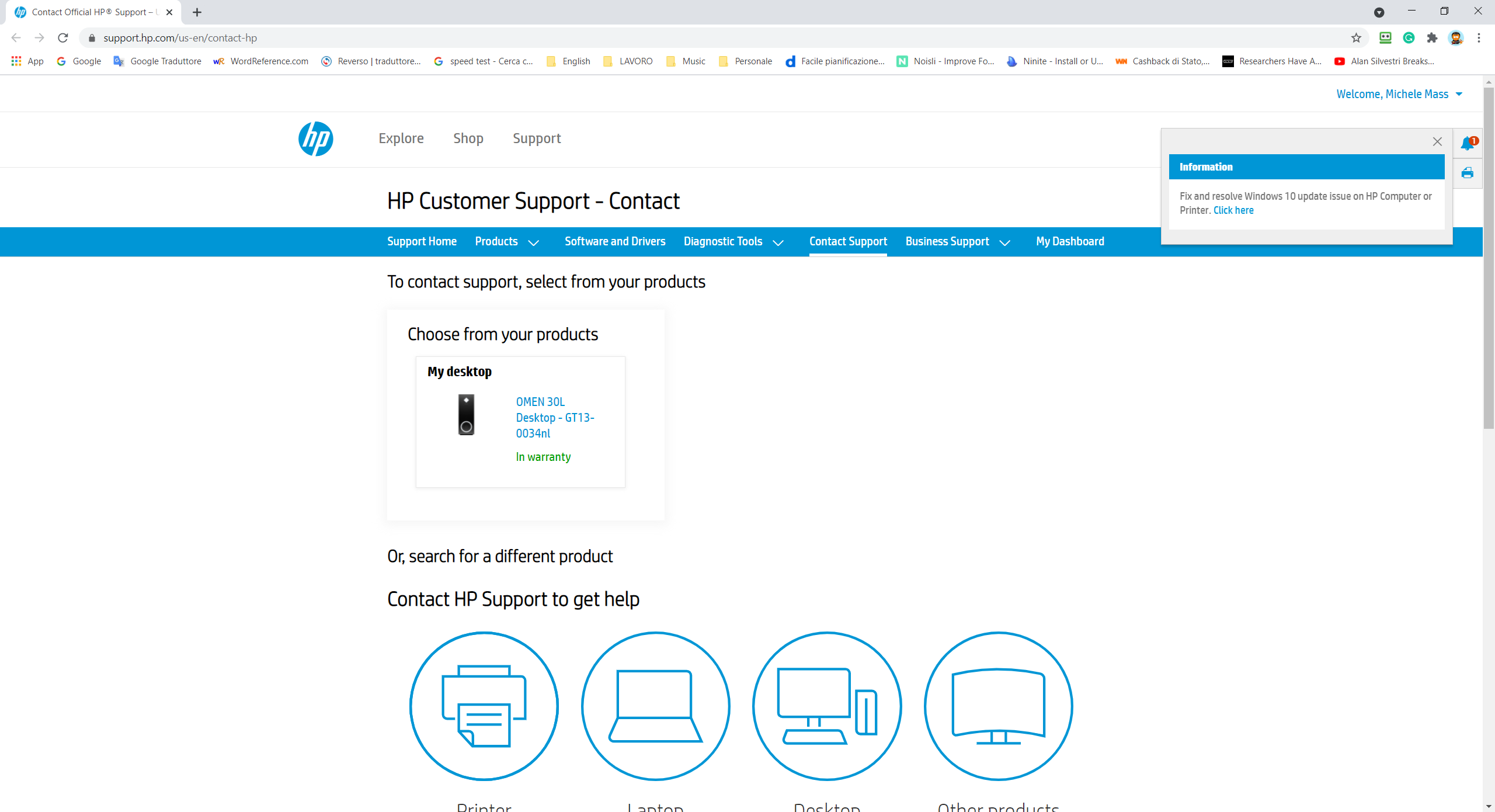 Move to the HP Support page to download and install the printer driver. 